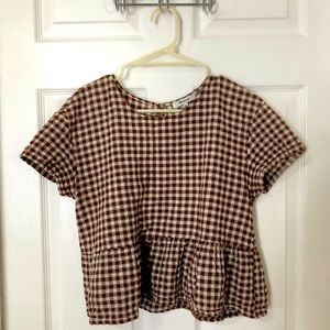 Madewell Peplum Top